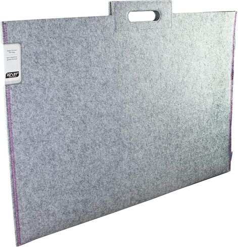 Itoya Midtown Large Format Artwork Carrier Bag, 23x31", Grey/Purple in Kuwait