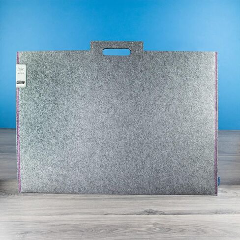 Itoya Midtown Large Format Artwork Carrier Bag, 23x31", Grey/Purple in Kuwait