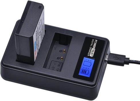 PowerTrust 2-Pack LP-E10 Battery LP E10 LPE10 Batteries and LCD USB Dual Battery Charger for Canon EOS Rebel T3, T5, T6, T7, Kiss X50, Kiss X70, EOS 1100D, EOS 1200D, EOS 1300D, EOS 2000D in Saudi Arabia