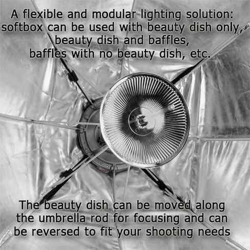 Fotodiox EZ-Pro 9x36in (22x90cm) Collapsible Softbox Compatible with Bowens Mount Lights in Saudi Arabia