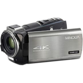 Minolta MN4K100Z 4K Ultra HD Camcorder w/10x Optical Zoom (Black)