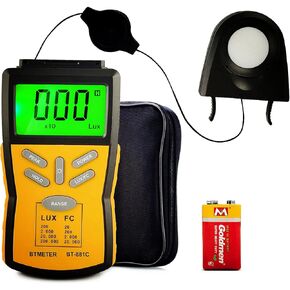 BTMETER Digital Illuminance Light Meter BT-881C,Lumen/FC Photometer,Luxmeter Sensor Measure 0.1~200000 Lux (0.01~20000FC) Lights,Bright Tester for Photography, Plant, Foot Candle in Saudi Arabia