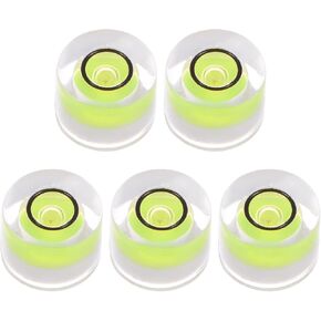 HARFINGTON 5pcs Round Bubble Level 18x9mm Mini Circular Bullseye Spirit Levels for Leveling Camera Tripod Telescope Workshop Turntable Pictures Frame, Yellow in Saudi Arabia