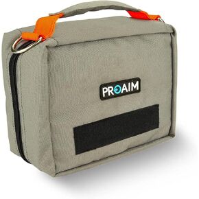 Proaim Cube Monitor Bag (Grey) for 5 to 7" Camera LCD Monitors & Small Accessories | Pocket for Cables, Batteries, Monitor Arms & More Construction (P-CBMB-01) in Saudi Arabia