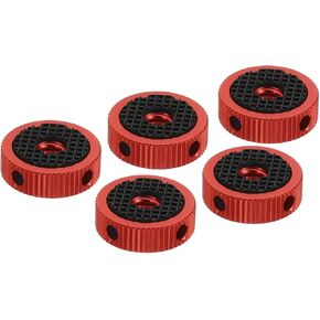 PATIKIL 0.79" OD x 0.24" Thickness Tripod Mount Adapter Rubber Pad, 5 Pack 1/4" Screw Hole Rubber Washers for Action Camera Tripod Accessories, Black