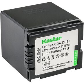 Kastar 2-Pack CGA-DU21 Battery Replacement for Panasonic PV-GS320, PV-GS400, PV-GS500, SDR-H18, SDR-H20, SDR-H200, SDR-H250, SDR-H280, SDR-H288, VDR-D100, VDR-D105, VDR-D150, VDR-D15 Camera in Kuwait