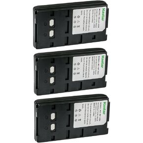 Kastar 3-Pack NP-55H 6.0V 2650mAh Ni-MH Battery Replacement for Sony NP-33 NP-55 NP-55H NP-66 NP-68 NP-77 NP-77H NP-78 NP-90 NP-98 NP-98H NP-99 Battery in Kuwait