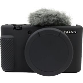 ZV-1F Camera Case, Soft Silicone Rubber Protective Cover Skin for Sony ZV1F/ZV-1 II/ZV-1M2/ZV-1 Mark II Vlog Camera, Slim Fit Body Skin DSLR Camera Sleeve Protection (White) in Saudi Arabia