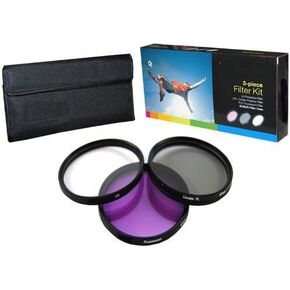 PLR Optics 40.5MM +1 +2 +4 +10 Close-Up Macro Filter Set with Pouch For The Olympus OM-D E-M5, E-M1, E-M10, PEN-E-PL3, PEN-E-PL5, E-PL6, E-PL7, E-P5, E-PM1, E-PM2, PEN E-P3, PEN E-P2, PEN E-PL1, E-PL2, GX1 Digital SLR Cameras Which Has The ZUIKO Digital E in Kuwait