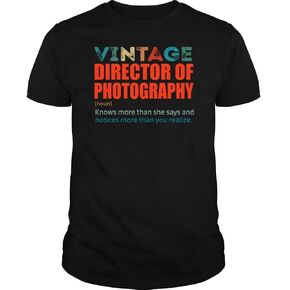 Vintage Director of Photography Knows More Than Job Title - Unisex Tee in Saudi Arabia