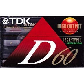 TDK D60 60-Minute Cassettes: 5-Pack in Saudi Arabia