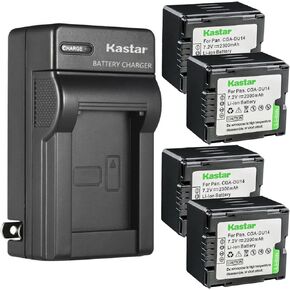 Kastar 2-Pack DZ-BP14 Battery and AC Wall Charger Replacement for Hitachi DZ-BX37 DZ-M7000V5 DZ-M8000V6 DZ-MV550A DZ-GX20 DZ-GX20A DZ-GX20E DZ-GX25M DZ-GX3100 DZ-GX3200 DZ-GX3300 DZ-GX5300 Camera in Kuwait