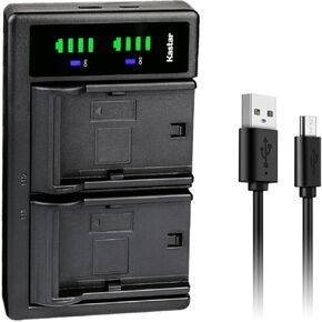 Kastar 2-Pack Battery and LTD2 USB Charger Compatible with Minolta NP-120 Battery, MN80NV, MN88NV, MN90NV, MN200NV, MN220NV 1080p Full HD, MN4K40NV 4K Ultra HD / 30 MP IR Night Vision Camcorder in Saudi Arabia