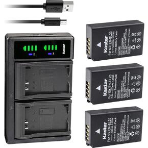 بطارية Kastar 4 عبوات وشاحن USB LTD2 بديل لكاميرات Nikon Coolpix P950، Nikon Coolpix P1000، Nikon Coolpix A، Nikon 1 AW1، Nikon 1 J1، Nikon 1 J2، Nikon 1 J3، Nikon 1 S1، Nikon 1 V3 in Kuwait