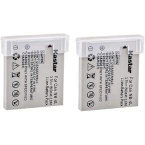 Kastar NB-4L Battery 2-Pack Replacement for Canon PowerShot SD30, SD40, SD200, SD300, SD400 SD430 SD450, SD600 SD630, SD750 SD780, SD940 SD960, SD1000 SD1100 SD1400, TX1, ELPH 100 300 310 331 VIXIA in Kuwait