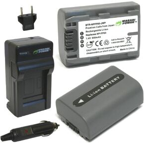 Wasabi Power Battery (2-Pack) and Charger for Sony NP-FP30, NP-FP50 in Saudi Arabia