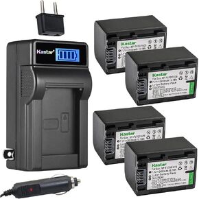Kastar 1-Pack NP-FH70 Battery and LCD AC Charger Compatible with Sony DCR-SR30 DCR-SR300 DCR-SR32 DCR-SR33 DCR-SR35 DCR-SR36 DCR-SR37 DCR-SR38 DCR-SR40 DCR-SR42 DCR-SR45 DCR-SR46 DCR-SR47 in Kuwait