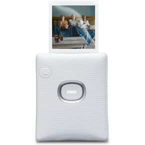 مجموعة أدوات بدء تشغيل الطابعة الذكية Instax Square Link - أبيض رمادي مع ألبوم وفيلم Instax Square (10 عروض) in Kuwait