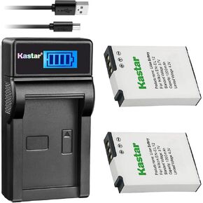 Kastar Battery (X2) & Slim LCD Charger for Nik EN-EL12, ENEL12, MH-65 Coolpix S9900, S9700, AW120, S9500, AW110, S70, S9600, S6300, S6200, S8100, S9100, S800c, S31 Digital Cameras + More in Kuwait