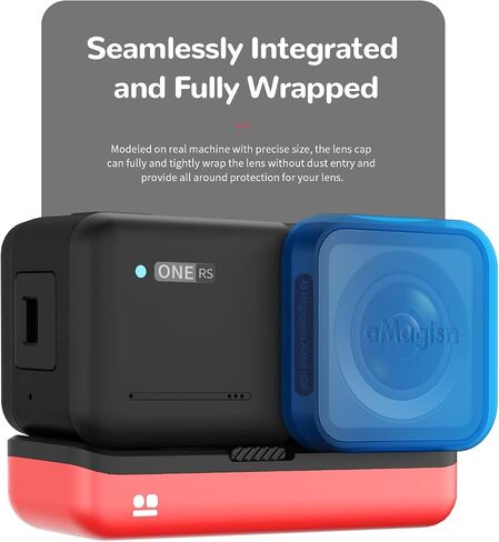 aMagisn for Insta360 ONE RS 4K غطاء عدسة واقية من السيليكون بعدسات عريضة الزاوية in Saudi Arabia