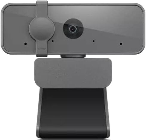 Lenovo NET_BO Essential FHD Webcam Grey, 1080p, Stereo Microphone, USB Camera for Live Streaming and Video Calling, Privacy Cover, Plug and Play, Desktop or Laptop, Windows, Mac, Grey in Saudi Arabia