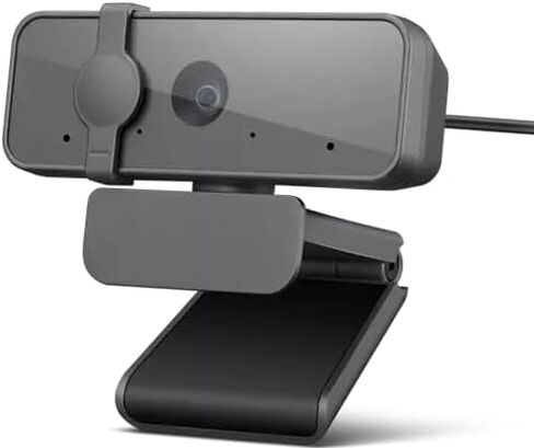 Lenovo NET_BO Essential FHD Webcam Grey, 1080p, Stereo Microphone, USB Camera for Live Streaming and Video Calling, Privacy Cover, Plug and Play, Desktop or Laptop, Windows, Mac, Grey in Saudi Arabia