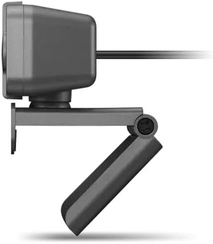 Lenovo NET_BO Essential FHD Webcam Grey, 1080p, Stereo Microphone, USB Camera for Live Streaming and Video Calling, Privacy Cover, Plug and Play, Desktop or Laptop, Windows, Mac, Grey in Saudi Arabia