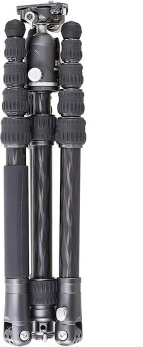 Benro BAT Carbon Fiber Travel Two Series Tripod with VX25 Dual-Pan Ball Head – Multi-Angle Legs, Monopod Conversion, Arca-Compatible Quick Release & Compact 5-Section Design (FBAT24CVX25) in Saudi Arabia