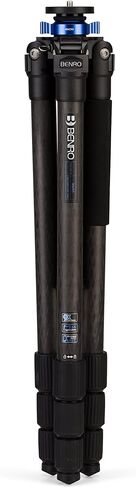 Benro Mach3 Aluminum Series 2 Tripod, 3 Section, Twist Lock Legs, Monopod Conversion, Twist Lock Legs, 15.2" Maximum Height, 26.5 lb. Load Capacity- Black (TMA27A) | Includes spiked feet, short column and case for travel, stability and storage in Saudi Arabia