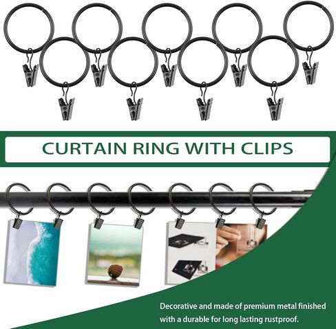 Keadic 22Pcs Photography Background Clips Kit Includes 4 Inch Plastic Spring Clamps, Adjustable Elastic Clamps Holders and Curtain Ring Clips for Video Studio Backdrop Muslin in Saudi Arabia