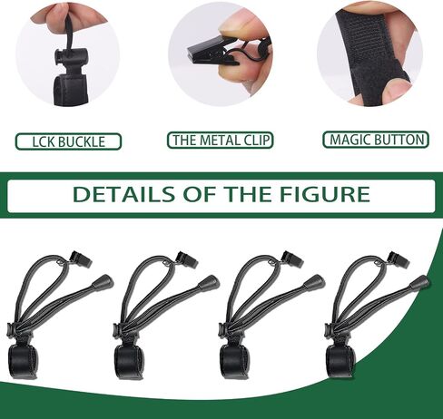 Keadic 22Pcs Photography Background Clips Kit Includes 4 Inch Plastic Spring Clamps, Adjustable Elastic Clamps Holders and Curtain Ring Clips for Video Studio Backdrop Muslin in Saudi Arabia