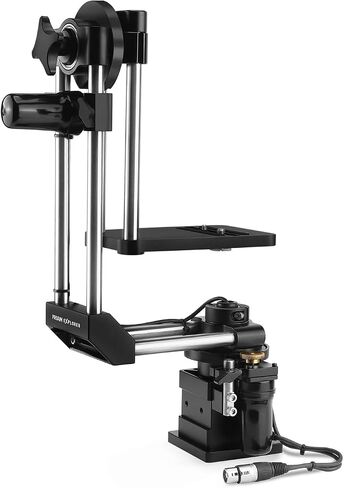 PROAIM Explorer 2-Axis Motorized Pan Tilt Head with 12v Controller for Camera Jib Crane I Includes Joystick, Cables & Adapters I Stainless Steel Construction, Payload 8kg/17.6lb (PT-EXPR-01) in Saudi Arabia