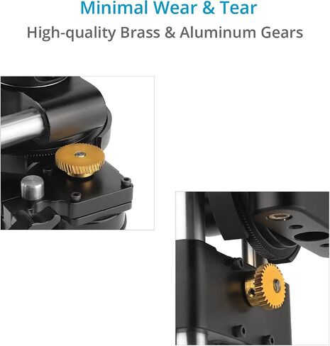 PROAIM Explorer 2-Axis Motorized Pan Tilt Head with 12v Controller for Camera Jib Crane I Includes Joystick, Cables & Adapters I Stainless Steel Construction, Payload 8kg/17.6lb (PT-EXPR-01) in Saudi Arabia