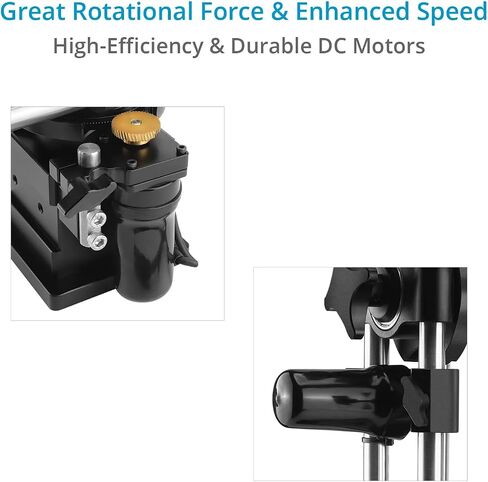 PROAIM Explorer 2-Axis Motorized Pan Tilt Head with 12v Controller for Camera Jib Crane I Includes Joystick, Cables & Adapters I Stainless Steel Construction, Payload 8kg/17.6lb (PT-EXPR-01) in Saudi Arabia
