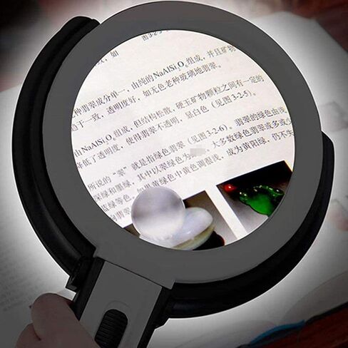 مكبر إصلاح سطح المكتب 10 أضعاف مصباح LED القابل للطي لقراءة مكبر إصلاح الحرف اليدوية in Kuwait