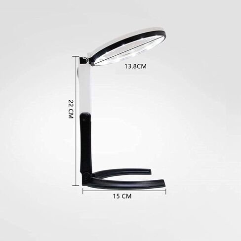 مكبر إصلاح سطح المكتب 10 أضعاف مصباح LED القابل للطي لقراءة مكبر إصلاح الحرف اليدوية in Kuwait