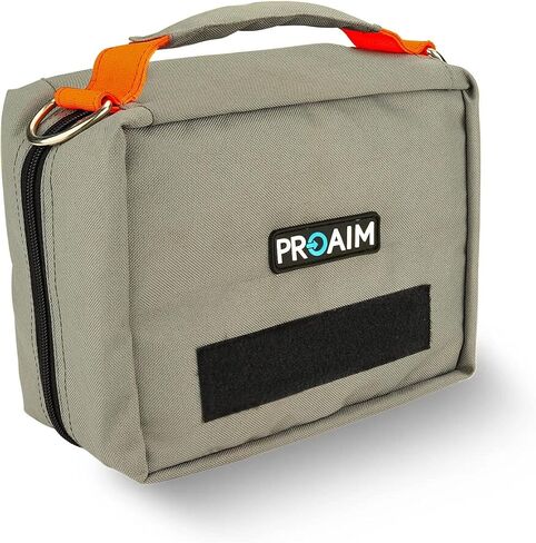 Proaim Cube Monitor Bag (Grey) for 5 to 7" Camera LCD Monitors & Small Accessories | Pocket for Cables, Batteries, Monitor Arms & More Construction (P-CBMB-01) in Saudi Arabia