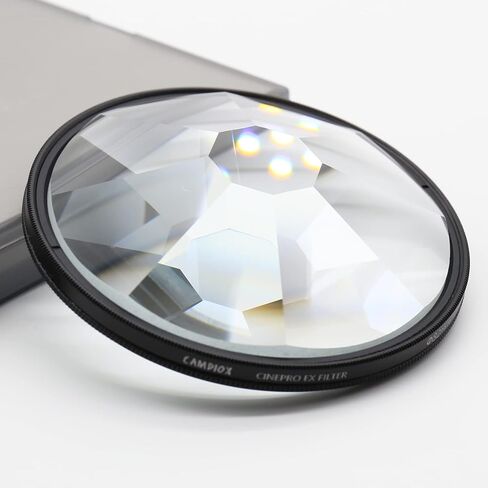 Camdiox Cinepro EX Kaleidoscope Optical Glass Prism Filter - Cinematic Special Effect Multiple Image with rotatable Ring for DSLR mirrorless Video Camera (77mm) in Saudi Arabia