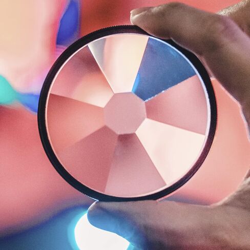 Camdiox Cinepro EX Kaleidoscope Optical Glass Prism Filter - Cinematic Special Effect Multiple Image with rotatable Ring for DSLR mirrorless Video Camera (77mm) in Saudi Arabia