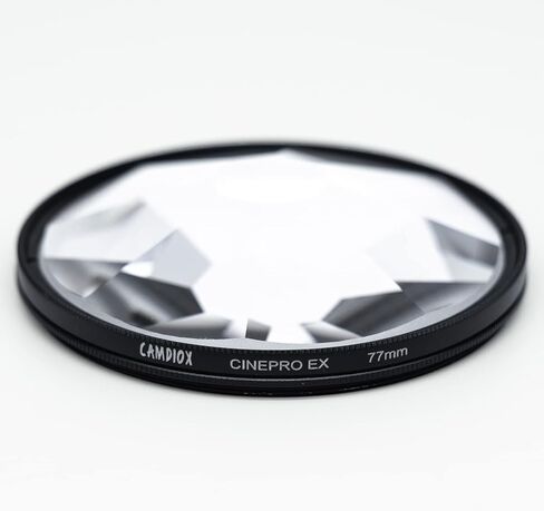 Camdiox Cinepro EX Kaleidoscope Optical Glass Prism Filter - Cinematic Special Effect Multiple Image with rotatable Ring for DSLR mirrorless Video Camera (77mm) in Saudi Arabia