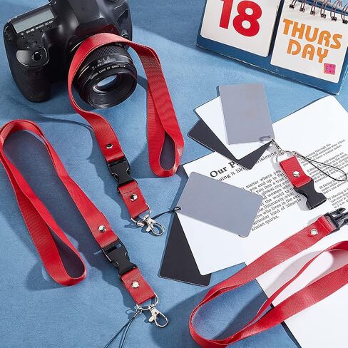 NBEADS 3 Sets White Balance Grey Cards, 18% Gray Black Cards Custom Color Calibration 18% Exposure Photography Card DSLR/SLR Camera Checker with Lanyard Strap for Film Digital Photography Video in Saudi Arabia
