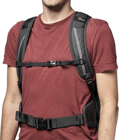 Lowepro Flipside BP 400 AW III Mirrorless and DSLR Camera Backpack - Dark Grey - with Rear Access - with Side Access - with Adjustable Dividers - for Mirrorless Like Sony α7 - LP37353-PWW in Saudi Arabia