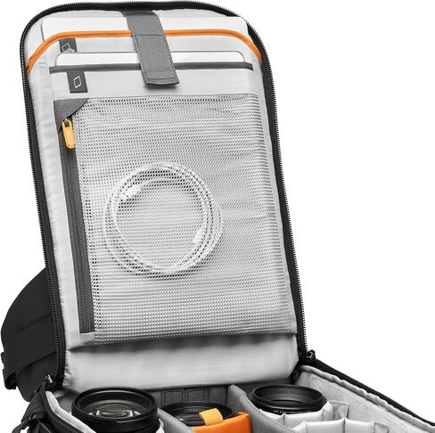 Lowepro Flipside BP 400 AW III Mirrorless and DSLR Camera Backpack - Dark Grey - with Rear Access - with Side Access - with Adjustable Dividers - for Mirrorless Like Sony α7 - LP37353-PWW in Saudi Arabia