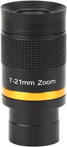 Zoom Eyepiece for Telescopes 1.25,Versatile 7-21mm Continuous Zoom Eyepiece for 1.25" Astronomical Telescope Perfect Viewing Moon, Planets, Nebulae, Star Clusters in Saudi Arabia