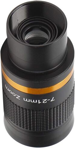 Zoom Eyepiece for Telescopes 1.25,Versatile 7-21mm Continuous Zoom Eyepiece for 1.25" Astronomical Telescope Perfect Viewing Moon, Planets, Nebulae, Star Clusters in Saudi Arabia