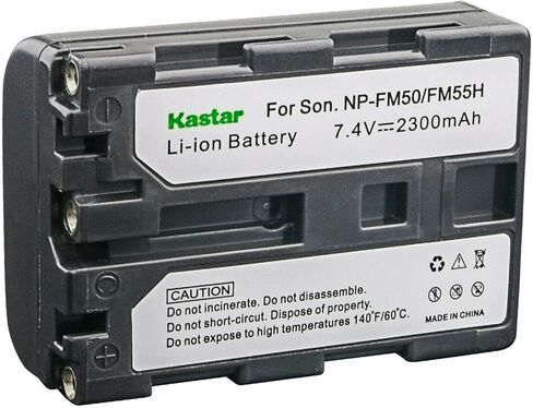 Kastar 1-Pack NP-FM50 / NP-FM55H Battery 7.4V 2300mAh Replacement for Sony DCR-PC104, DCR-PC105, DCR-PC110, DCR-PC115, DCR-PC120, DCR-PC330, DCR-TRV6, DCR-TRV8, DCR-TRV10, DCR-TRV11, DCR-TRV12 Camera in Saudi Arabia