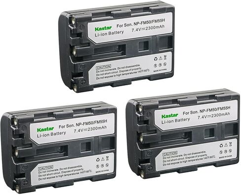 Kastar 1-Pack NP-FM50 / NP-FM55H Battery 7.4V 2300mAh Replacement for Sony DCR-PC104, DCR-PC105, DCR-PC110, DCR-PC115, DCR-PC120, DCR-PC330, DCR-TRV6, DCR-TRV8, DCR-TRV10, DCR-TRV11, DCR-TRV12 Camera in Saudi Arabia