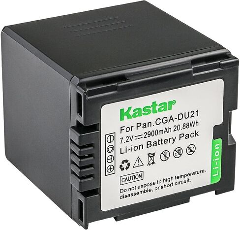 Kastar 1-Pack CGA-DU21 Battery Replacement for Panasonic PV-GS320, PV-GS400, PV-GS500, SDR-H18, SDR-H20, SDR-H200, SDR-H250, SDR-H280, SDR-H288, VDR-D100, VDR-D105, VDR-D150, VDR-D15 Camera in Saudi Arabia