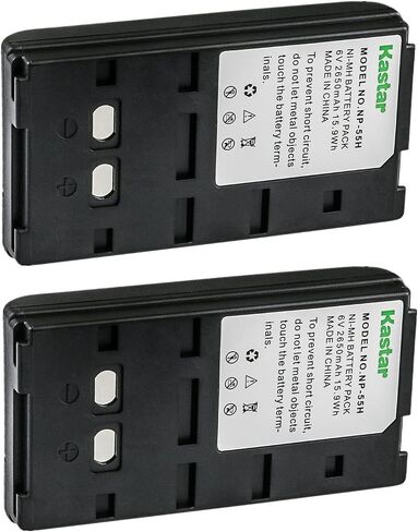 Kastar 3-Pack NP-55H 6.0V 2650mAh Ni-MH Battery Replacement for Sony NP-33 NP-55 NP-55H NP-66 NP-68 NP-77 NP-77H NP-78 NP-90 NP-98 NP-98H NP-99 Battery in Saudi Arabia