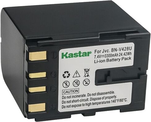 Kastar BN-V428 Battery 1-Pack Replacement for JVC GR-DVL512, GR-DVL515, GR-DVL517, GR-DVL520, GR-DVL522, GR-DVL525, GR-DVL555, GR-DVL557, GR-DVL567, GR-DVL600, GR-DVL607, GR-DVL610 Camera in Saudi Arabia